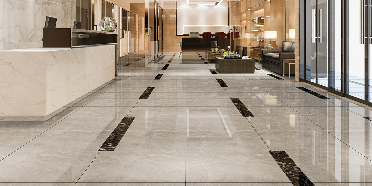 Commercial tile flooring maintained by professional tile cleaning service in Kansas City